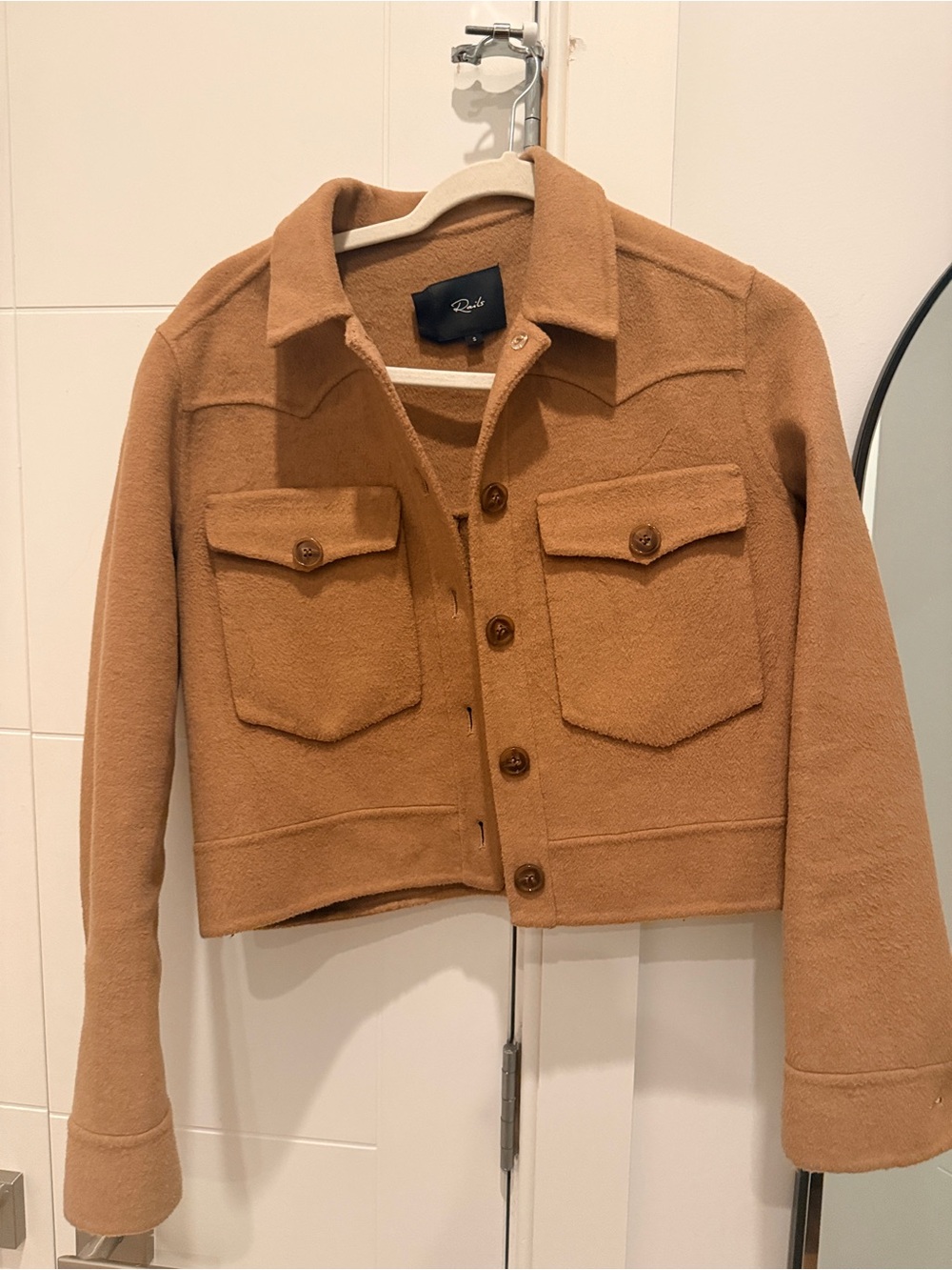 Women’s Cropped Camel Jacket - Size Small